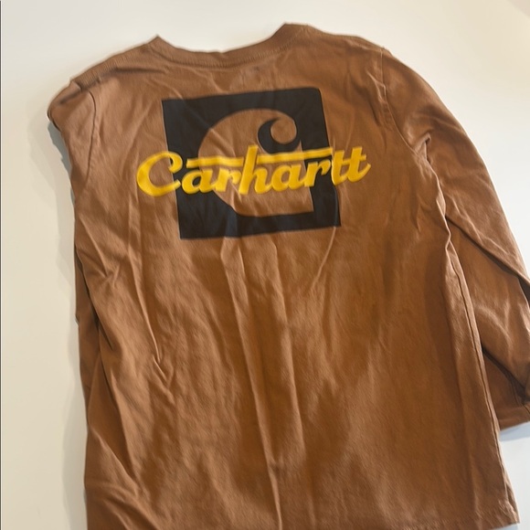 Boys Medium 11/12 Carhartt Chestnut Long Sleeve Tee - Picture 2 of 4